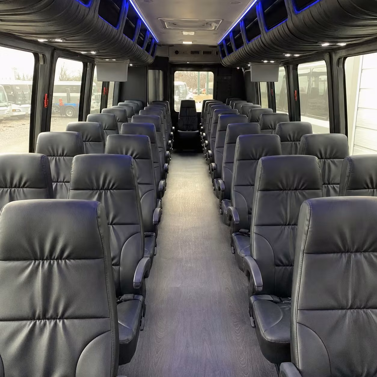 25 passenger minibus interior