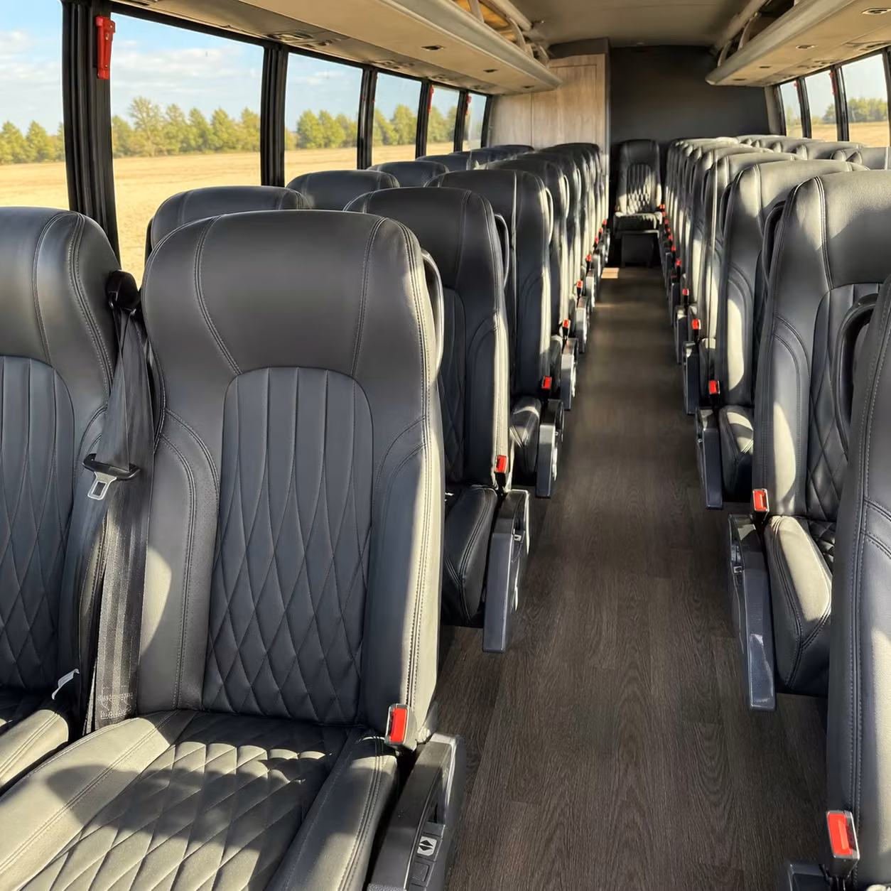 28 passenger minibus interior