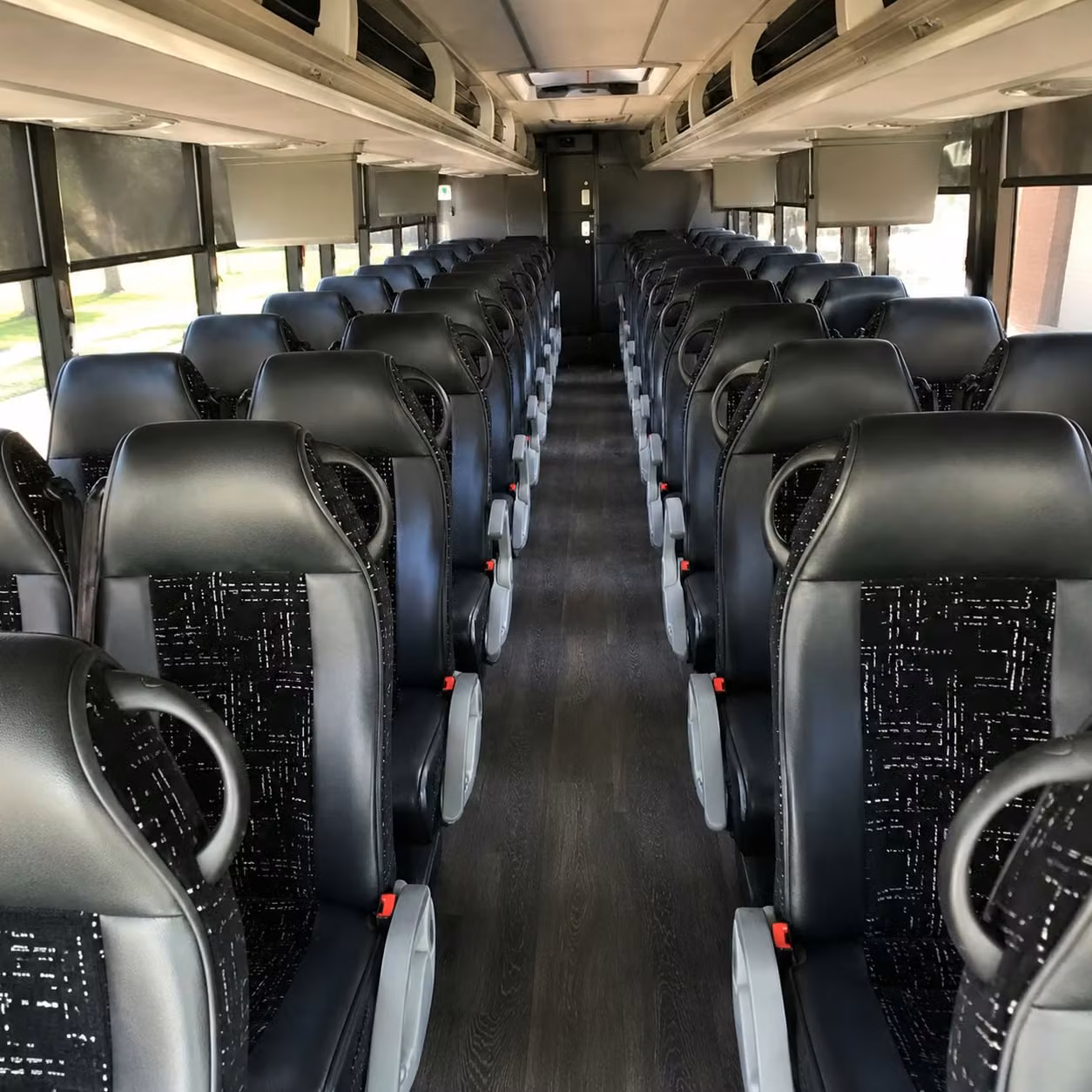 hayward charter bus interior